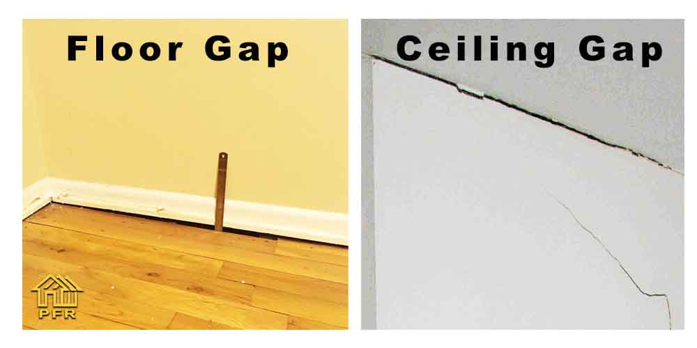 Floor gaps and ceiling gaps
